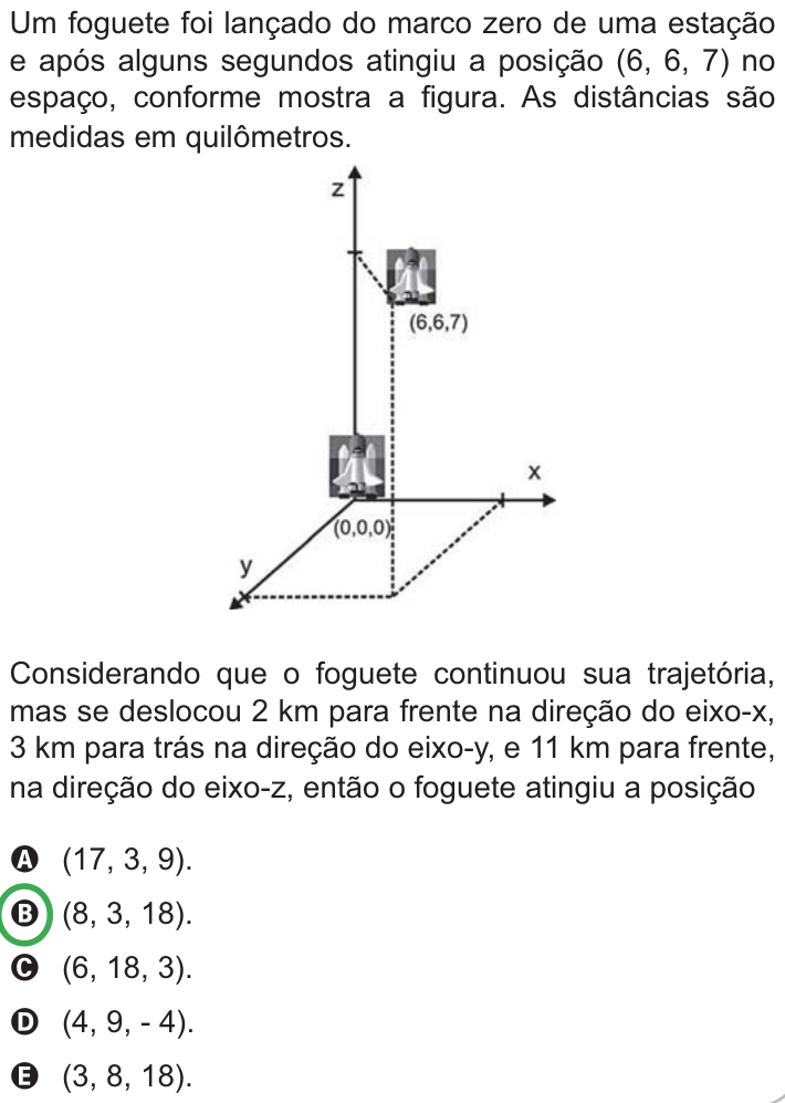 Questão 142 no caderno Azul do ENEM PPL 2010