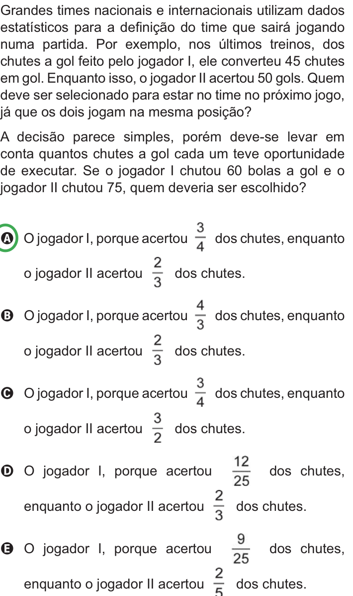 Questão 152 no caderno Azul do ENEM PPL 2010