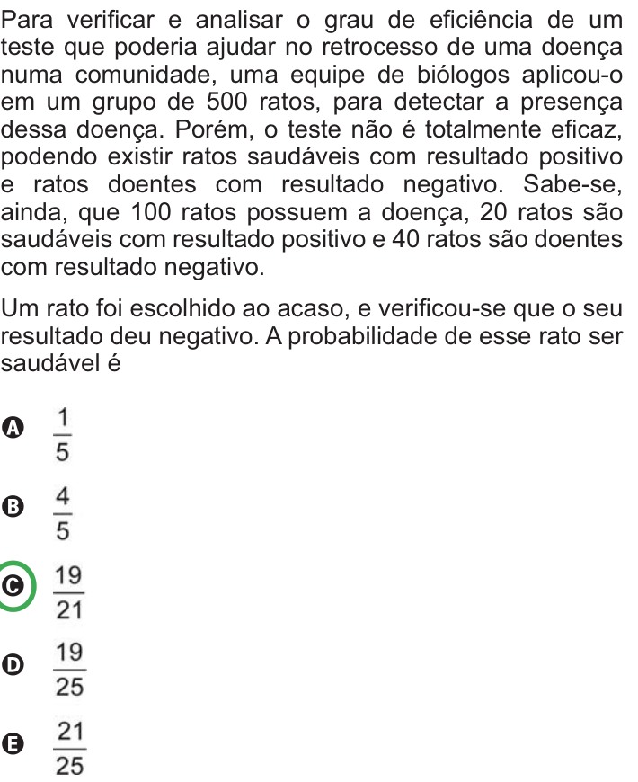 Questão 163 no caderno Azul do ENEM PPL 2010
