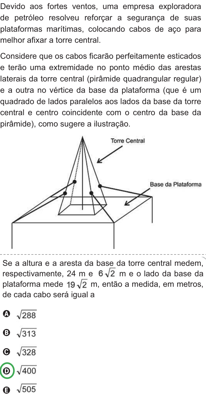 Questão 164 no caderno Azul do ENEM PPL 2010