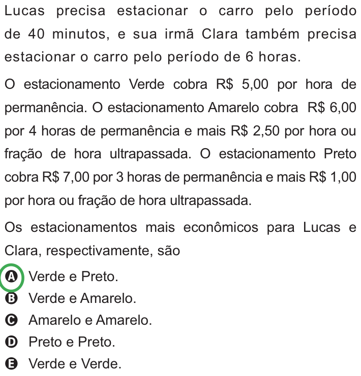 Questão 179 no caderno Azul do ENEM PPL 2010