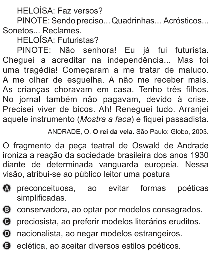 Questão 13 no caderno Azul do ENEM 2019