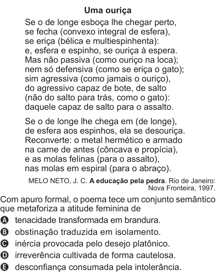 Questão 22 no caderno Azul do ENEM 2019