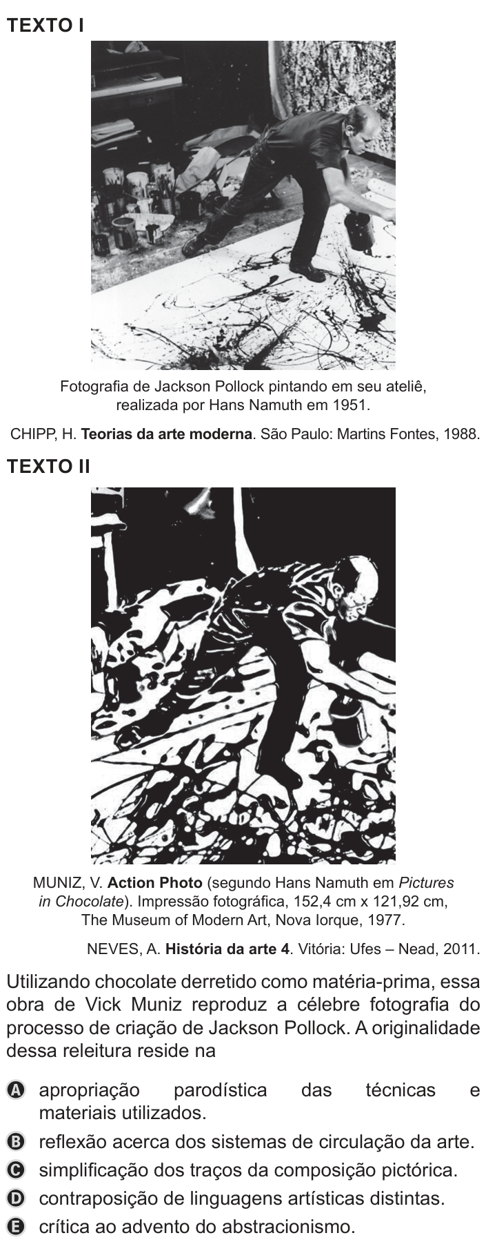 Questão 36 no caderno Azul do ENEM 2019
