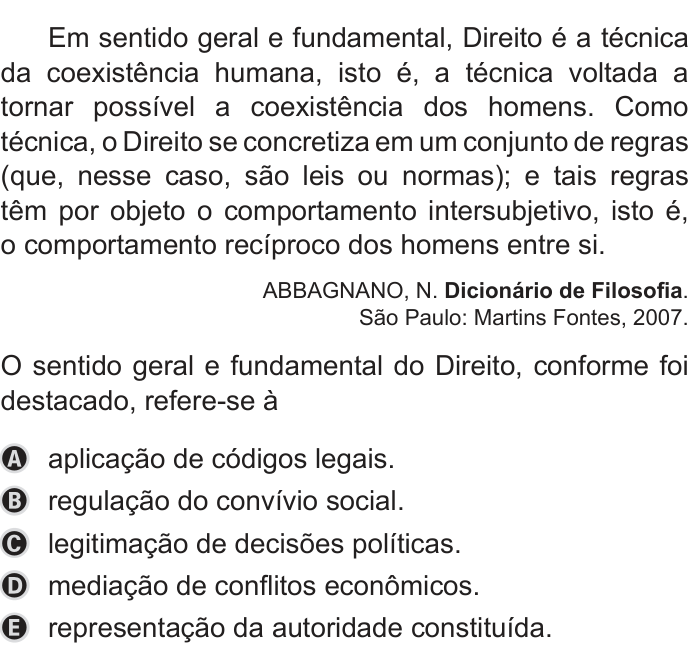 Questão 51 no caderno Azul do ENEM 2019
