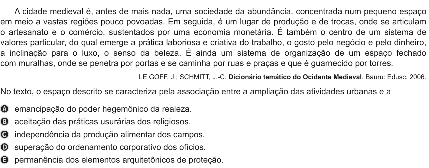 Questão 60 no caderno Azul do ENEM 2019