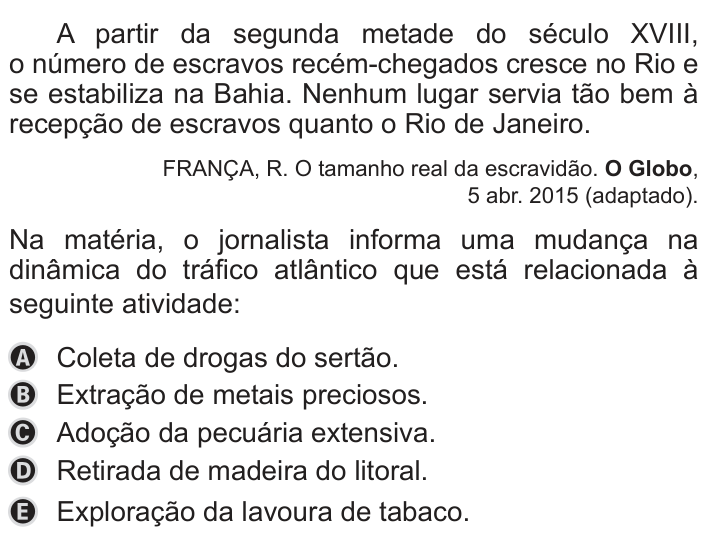 Questão 81 no caderno Azul do ENEM 2019