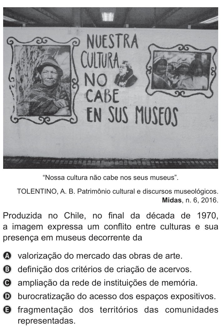 Questão 85 no caderno Azul do ENEM 2019