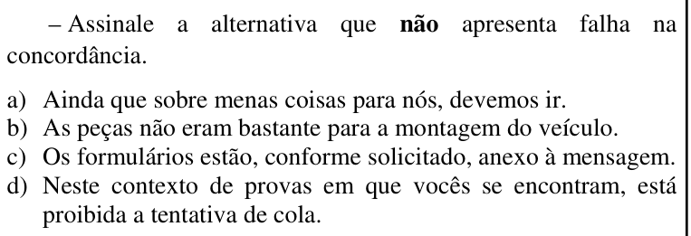 Questão 7 no caderno CFS da EEAR 2017