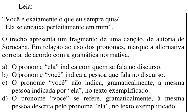 Questão 15 no caderno CFS da EEAR 2017