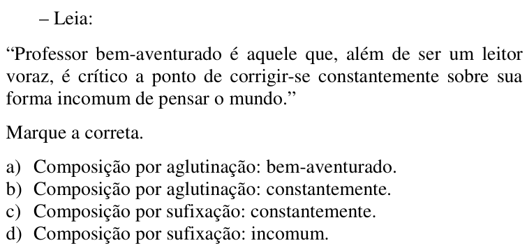 Questão 18 no caderno CFS da EEAR 2017