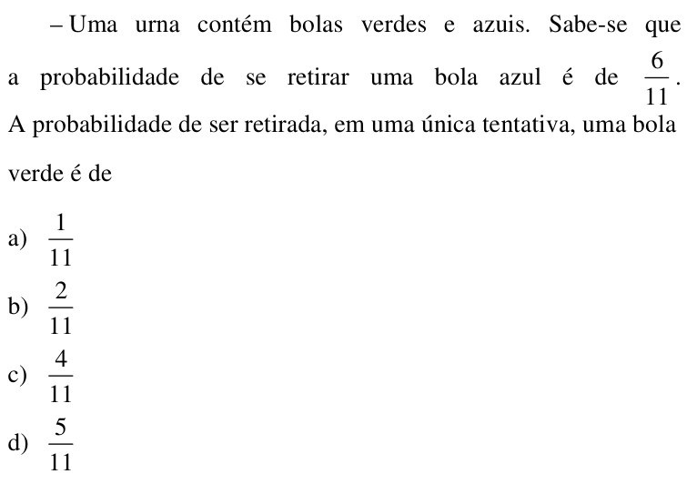 Questão 49 no caderno CFS da EEAR 2017