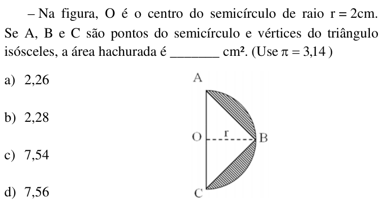 Questão 50 no caderno CFS da EEAR 2017