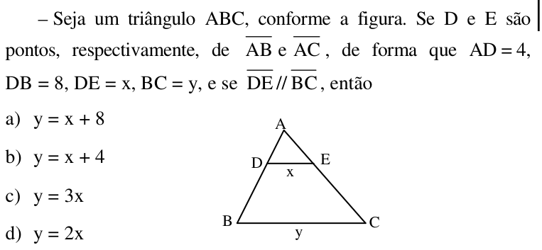 Questão 55 no caderno CFS da EEAR 2017