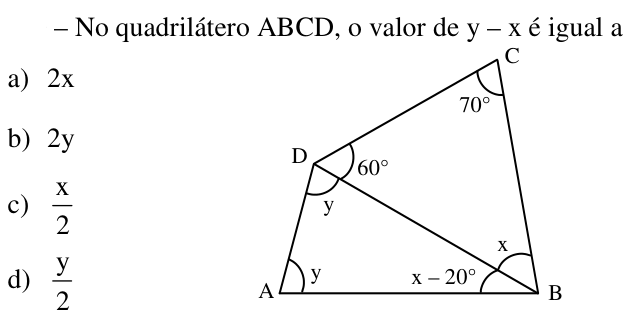 Questão 56 no caderno CFS da EEAR 2017