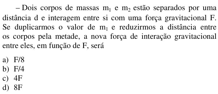 Questão 79 no caderno CFS da EEAR 2017