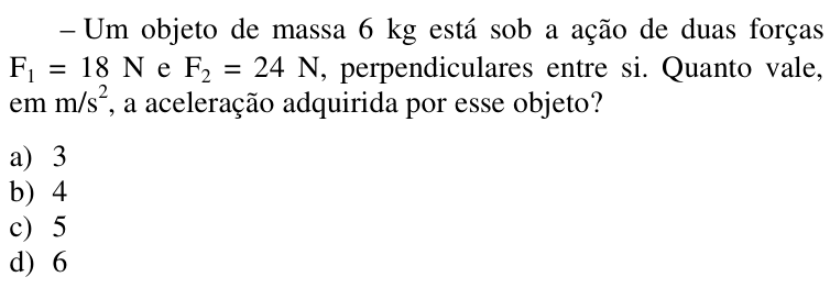 Questão 86 no caderno CFS da EEAR 2017