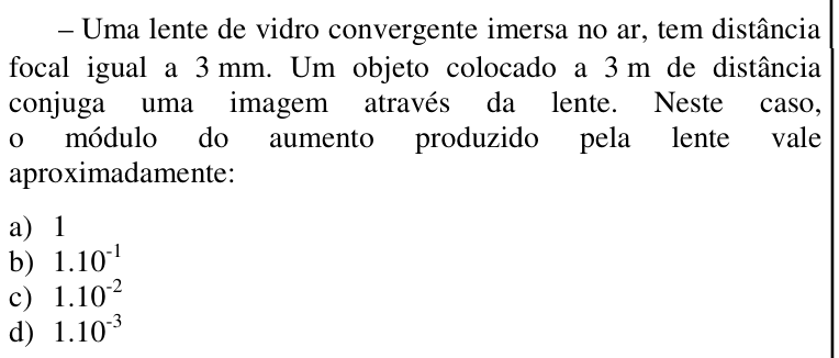Questão 94 no caderno CFS da EEAR 2017