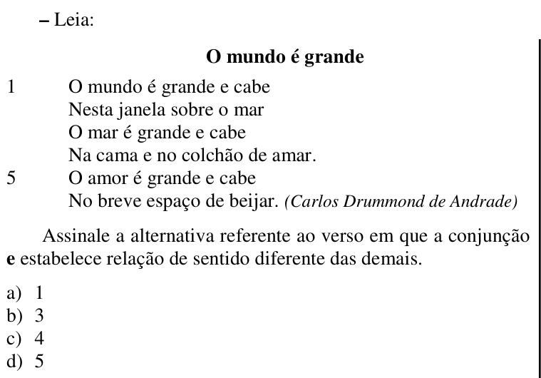 Questão 5 no caderno CFS 2 da EEAR 2018
