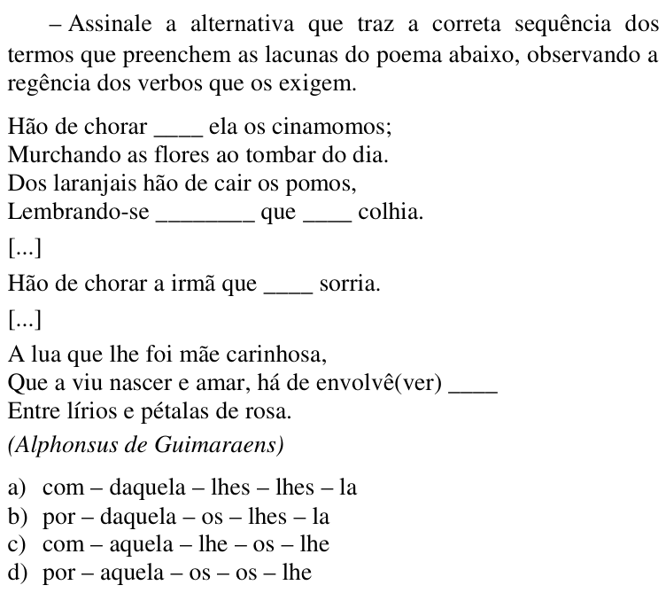 Questão 6 no caderno CFS 2 da EEAR 2018