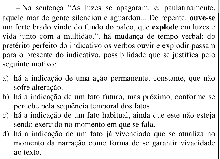 Questão 10 no caderno CFS 2 da EEAR 2018