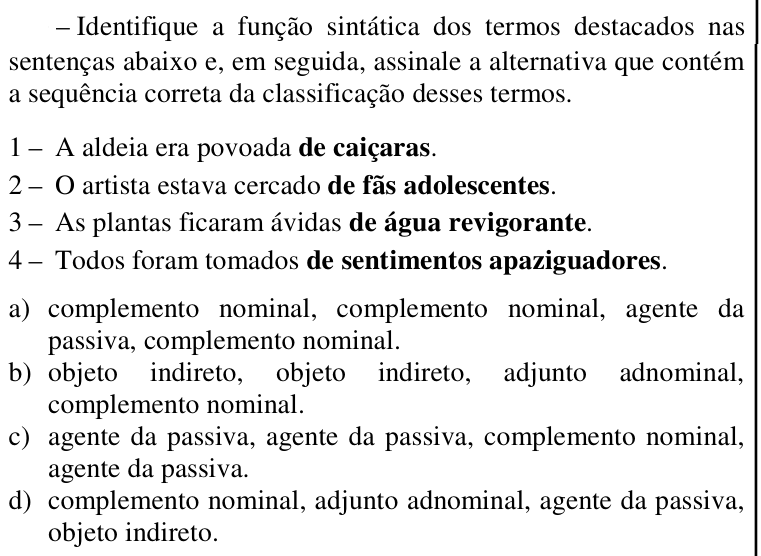 Questão 12 no caderno CFS 2 da EEAR 2018