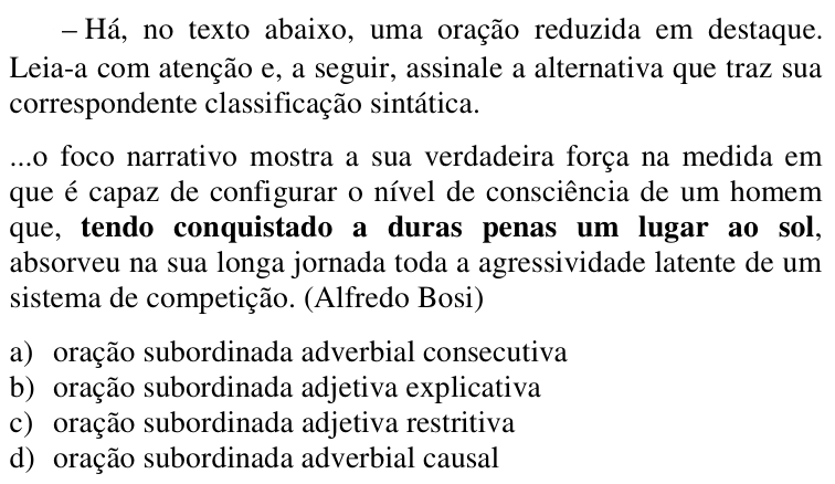 Questão 16 no caderno CFS 2 da EEAR 2018