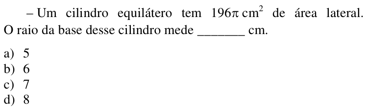 Questão 51 no caderno CFS 2 da EEAR 2018