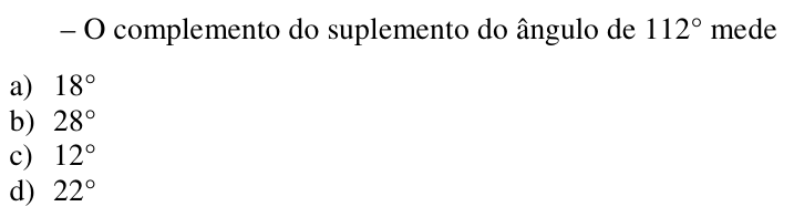 Questão 54 no caderno CFS 2 da EEAR 2018