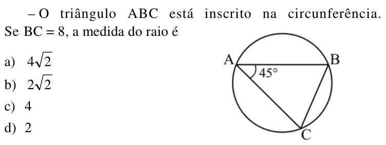 Questão 56 no caderno CFS 2 da EEAR 2018