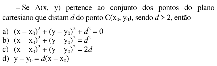 Questão 60 no caderno CFS 2 da EEAR 2018