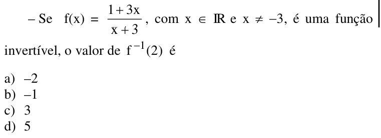 Questão 61 no caderno CFS 2 da EEAR 2018