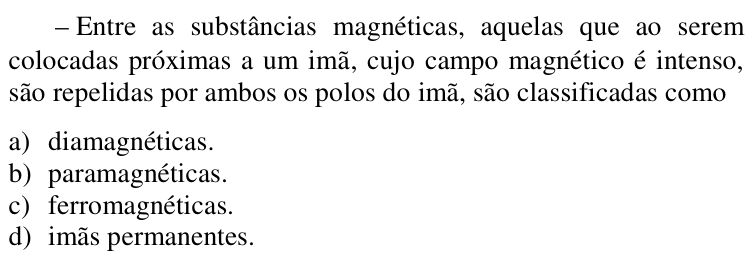 Questão 75 no caderno CFS 2 da EEAR 2018