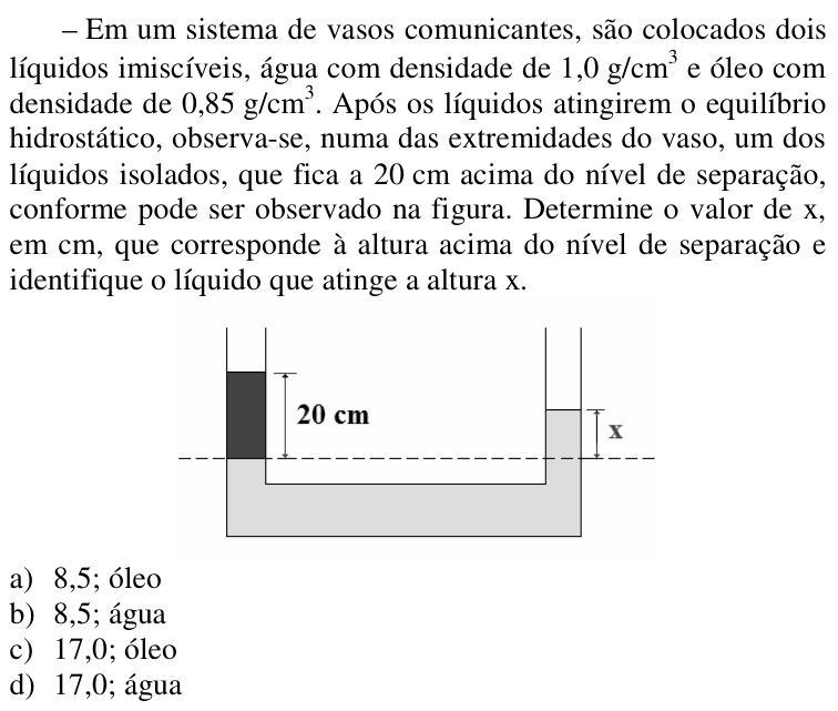 Questão 82 no caderno CFS 2 da EEAR 2018