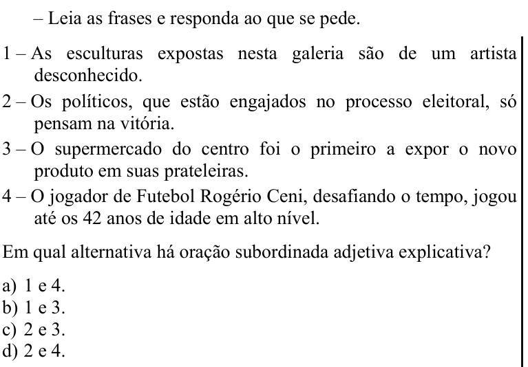 Questão 12 no caderno CFS 1 da EEAR 2020