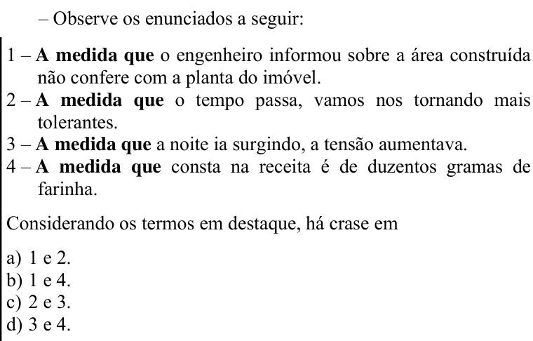 Questão 18 no caderno CFS 1 da EEAR 2020