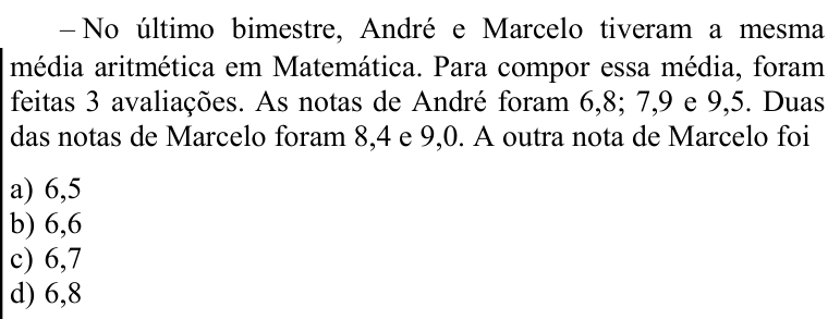 Questão 50 no caderno CFS 1 da EEAR 2020