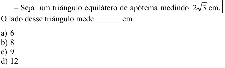 Questão 54 no caderno CFS 1 da EEAR 2020