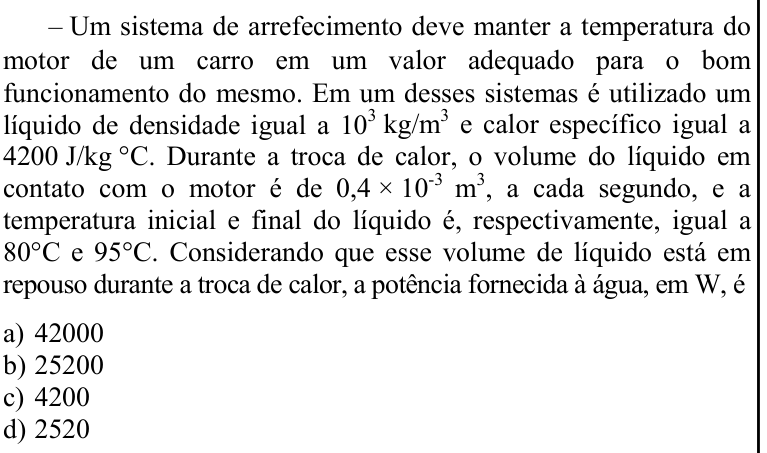 Questão 76 no caderno CFS 1 da EEAR 2020