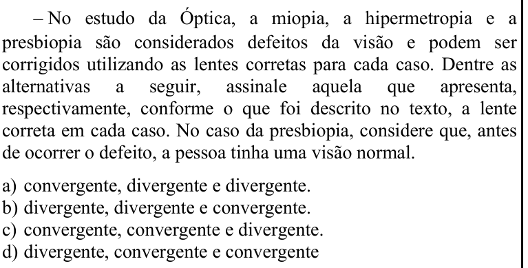 Questão 79 no caderno CFS 1 da EEAR 2020