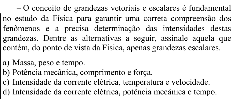 Questão 86 no caderno CFS 1 da EEAR 2020
