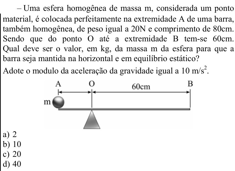 Questão 87 no caderno CFS 1 da EEAR 2020