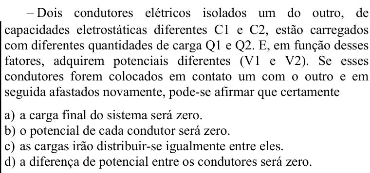 Questão 94 no caderno CFS 1 da EEAR 2020