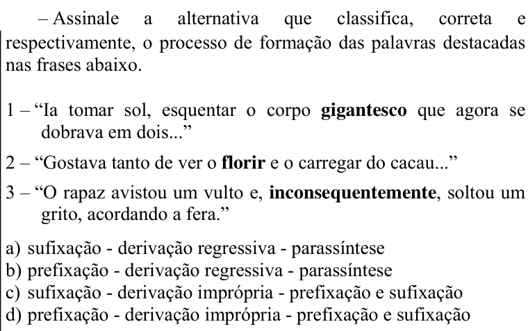 Questão 7 no caderno CFS 1 da EEAR 2021