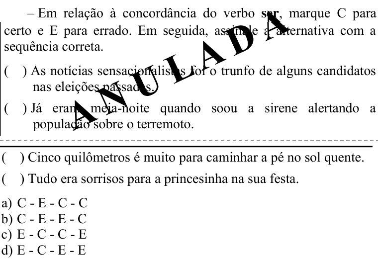 Questão 9 no caderno CFS 1 da EEAR 2021