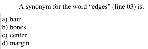 Questão 42 no caderno CFS 1 da EEAR 2021
