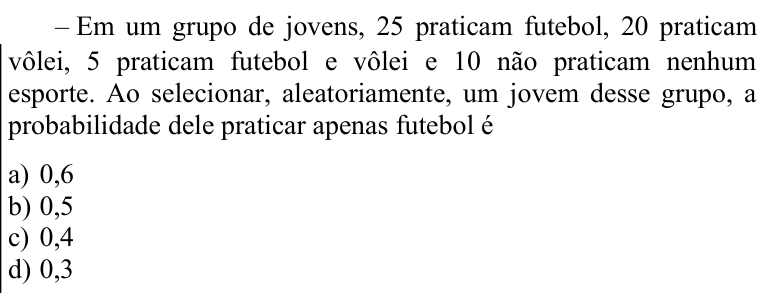 Questão 60 no caderno CFS 1 da EEAR 2021