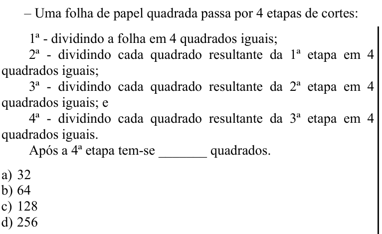 Questão 62 no caderno CFS 1 da EEAR 2021