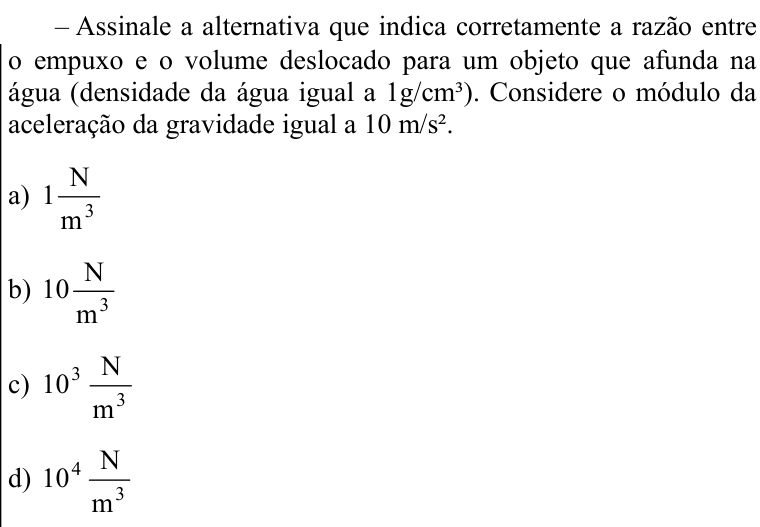 Questão 89 no caderno CFS 1 da EEAR 2021