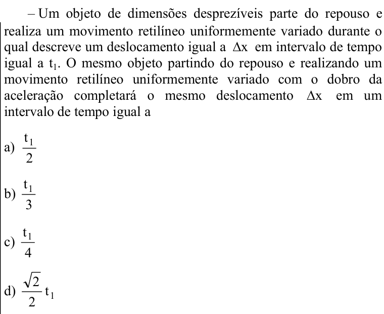 Questão 96 no caderno CFS 1 da EEAR 2021